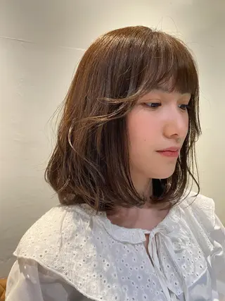 ミディアム カラー RISAKO レイヤーカット🎀のヘアスタイル