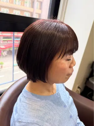 ショート カラー 溝口 槙里也のヘアスタイル
