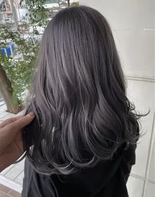 ロング カラー 平田 和也のヘアスタイル