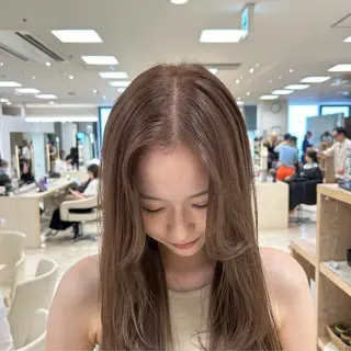ロング カラー ヘアアレンジ/ベー ジュchiakiのヘアスタイル