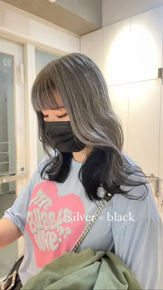ミディアム カラー ヘアアレンジ 🫧柔色/トレンド カラー/川辺晴加のヘアスタイル