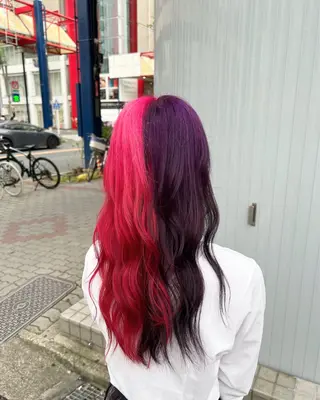 ロング カラー まさき✂︎ブリーチ／ デザインカラーのヘアスタイル