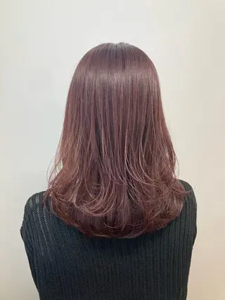 セミロング カラー ヘアアレンジ 尾籠 美幸 （オゴモリ ミユキ）のヘアスタイル