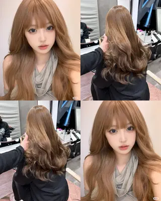 ロング カラー Su-chi-🧴 /ミルクティーカラーのヘアスタイル