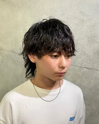 パーマ メンズ 髪質改善/ブリーチ /長山遼太郎のヘアスタイル