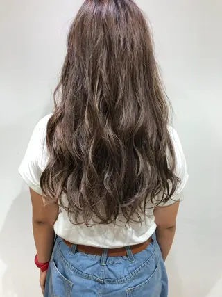 セミロング カラー 髪質改善 の達人/杉原碧仁のヘアスタイル