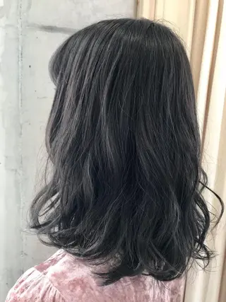 ミディアム カラー 韓国ヘア/レイヤー /透明感カラー❤️のヘアスタイル