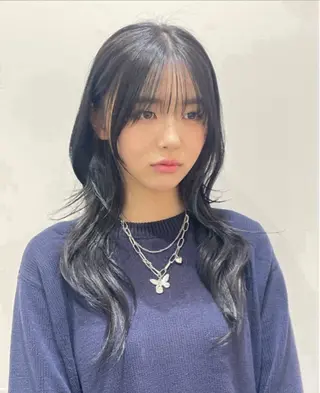 ロング ❤︎︎韓国ヘア❤︎︎ 𝑺𝒉𝒊𝒉𝒐のヘアスタイル