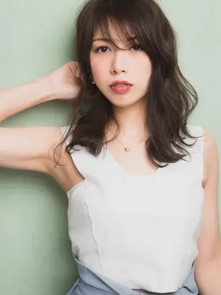 セミロング カラー 心斎橋 boudoirのマツエク・マツパデザイン