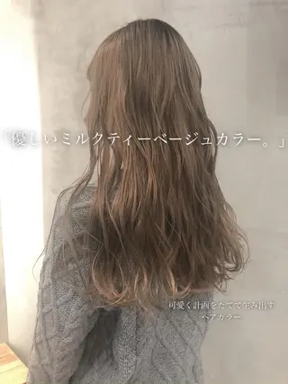 ミディアム カラー 韓国ヘア 店長NEGIのヘアスタイル