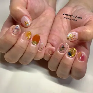 カラー ネイル マツエク・マツパ 福田 加奈のネイルデザイン