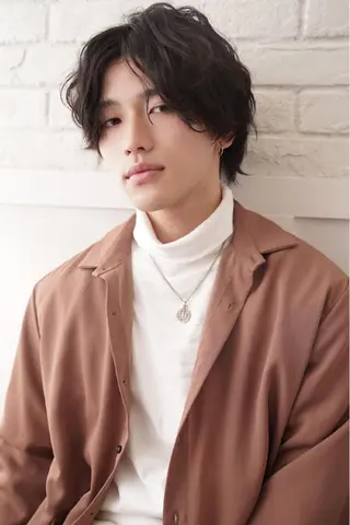 パーマ メンズ 佐藤 花帆のヘアスタイル