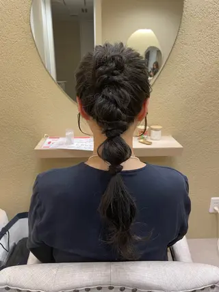 ロング ヘアアレンジ ユ ミのヘアスタイル