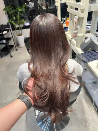 ロング 恵比寿韓国レイヤー× 艶透明感カラー大場のヘアスタイル
