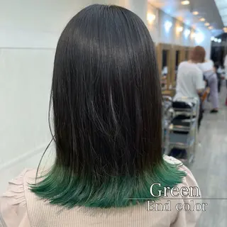 ミディアム カラー パーマ ヘアアレンジ 二ヶ月綺麗なデザイン カット/星野六三四のヘアスタイル