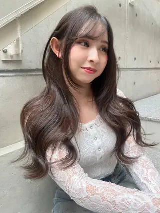 セミロング カラー Grow by NYNY 坂本 理輝のヘアスタイル