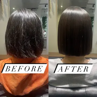 ミディアム 【guild】眞島 縮毛矯正のヘアスタイル