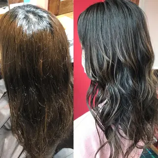 カラー 坂野 結子のヘアスタイル