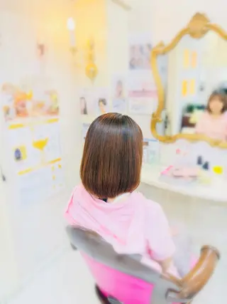 ミディアム 菅沼 美咲のヘアスタイル
