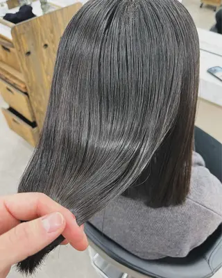 セミロング 竹内 蓮のヘアスタイル
