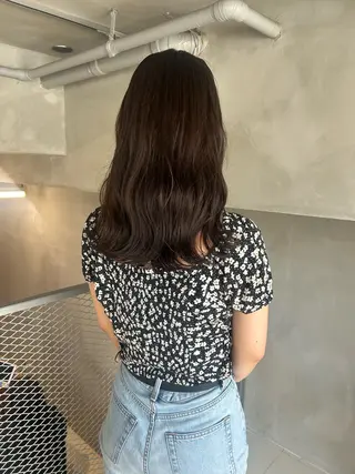セミロング カラー 透明感カラー🫧 nanohaのヘアスタイル