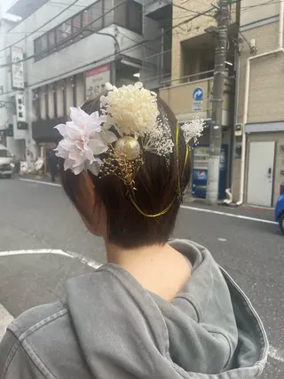 ショート 量産ヘアセット/ ヘアメAyakaのヘアスタイル