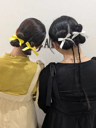 ヘアアレンジ ロング ヘアセット❤️着付け Akaneのヘアスタイル