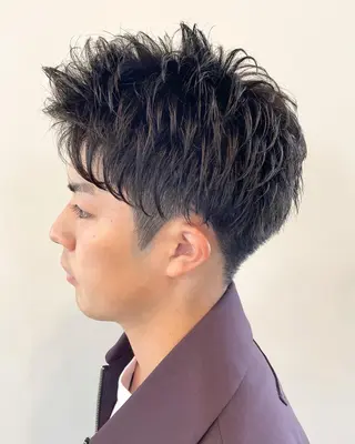 ショート パーマ メンズ FLAGS YAMATOのヘアスタイル
