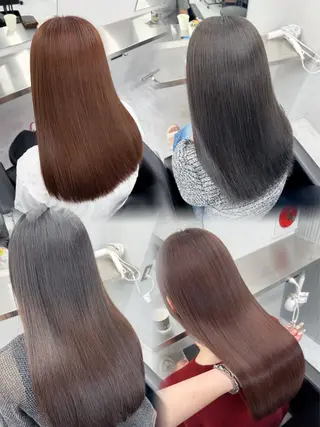 ロング カラー うる艶🫧寒色カラー 💜🦋🫧ミズキのヘアスタイル