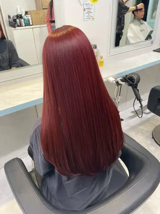 カラー 🇰🇷韓流暖色ヘア 🍒saaya🍒のヘアスタイル