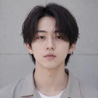 メンズ シャドウ/フェザー ニュアンスヘアメンズのヘアスタイル