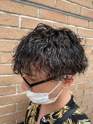 パーマ メンズ メンズブリーチカラー /パーマ ごーた立川のヘアスタイル