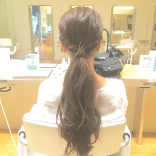 ロング ヘアアレンジ タジマ ヤスヒサのヘアスタイル