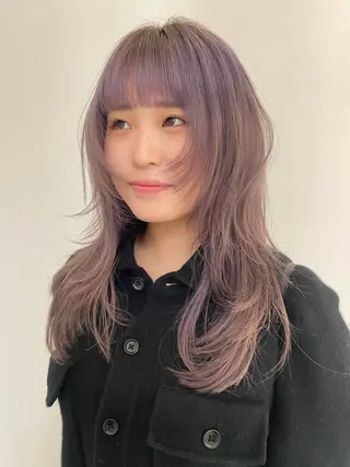 ロング 🎀韓国レイヤー 🎀白石菜々のヘアスタイル