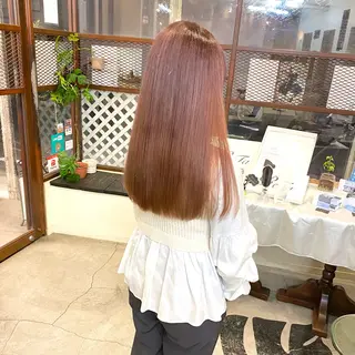 ロング カラー ウチダ ユウヤのヘアスタイル