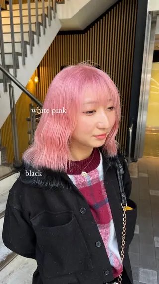 ミディアム カラー 🩷  ayaka 🩷のヘアスタイル