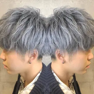 ショート カラー パーマ ヘアアレンジ メンズ キッズ ネイル マツエク・マツパ EnBlesS西宮 マンツーマン神道有基のヘアスタイル