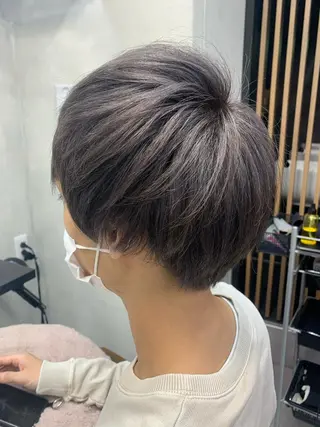 ショート カラー ヘアアレンジ メンズ 個室で似合わせ好印象 🧡外山弥千代のヘアスタイル