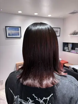 ミディアム 髪質改善/縮毛矯正 透明感カラー/スバルのヘアスタイル
