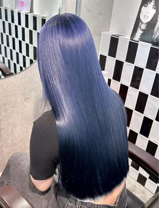 ロング カラー フジマ ハルナのヘアスタイル