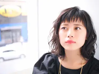 ミディアム パーマ CANVAS.美髪 MOMO.ヘッドスパのエステ・リラクイメージ
