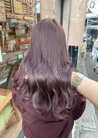 セミロング カラー 矢野 晃平のヘアスタイル