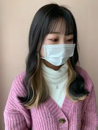 ロング カラー hub hair レイヤー/透明感のヘアスタイル