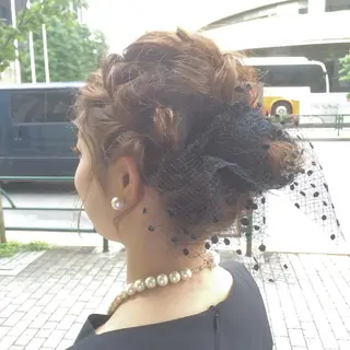 ショート ミディアム ヘアアレンジ タジマ ヤスヒサのヘアスタイル