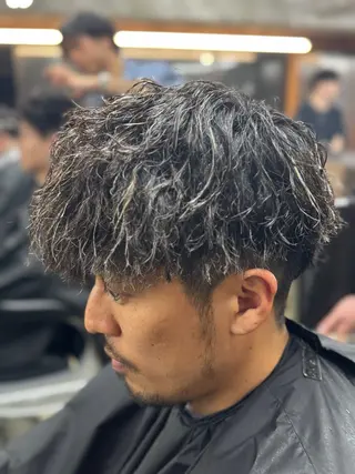 ショート カラー パーマ ヘアアレンジ メンズ メンズ特化酒井翔太 /メンズカット/名駅のヘアスタイル