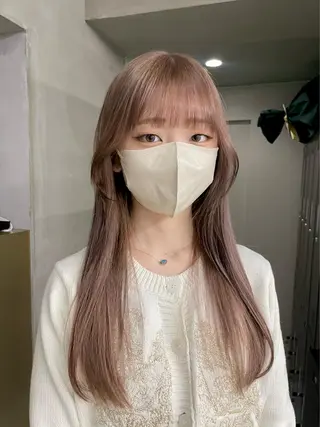 ロング カラー 原田 朱里のヘアスタイル