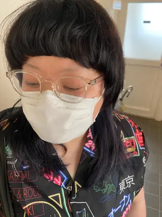 セミロング カラー パーマ ヘアアレンジ メンズ キッズ ネイル マツエク・マツパ 久木原 ゆりのヘアスタイル