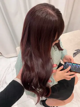 セミロング カラー ヘアアレンジ 愛されカラー🩷 はるなのヘアスタイル