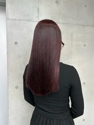 セミロング カラー ヘアアレンジ ボブ艶モテカラー🫧 カリンのヘアスタイル