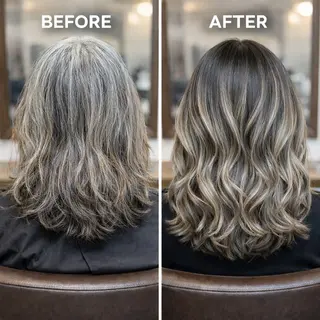 カラー 白髪ぼかしのプロ ✨たいきのヘアスタイル